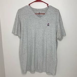 Men’s classic v neck tee heather grey